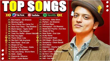 Bruno Mars, Miley Cyrus, Ed Sheeran, Adele, The Weeknd, Maroon 5, Sia 🌈🌈 Billboard Top 50 This Week