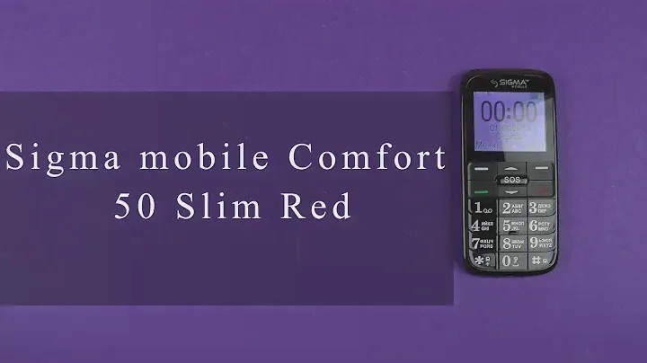 Распаковка Sigma mobile Comfort 50 Slim Black/Red