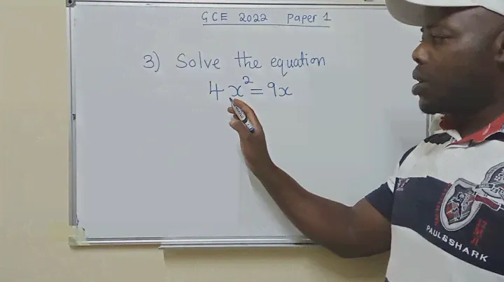 Solve the equation 4x²=9x