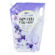 Кондиционер для белья с ароматом фиалки 2100 мл CJ LION Aroma Capsule Porinse Violet Fabric Softener 2100ml