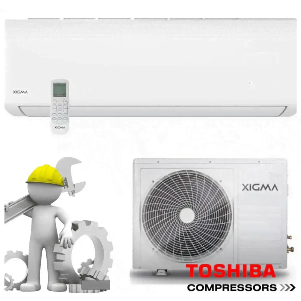 Кондиционер Xigma с установкой под КЛЮЧ! с компрессором от Toshiba на 20 м²-0