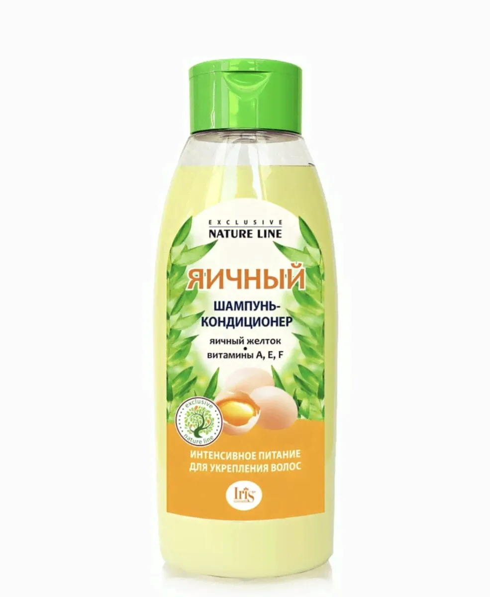 IRIS Шампунь-кондиционер ЯИЧНЫЙ 520г Iris-0