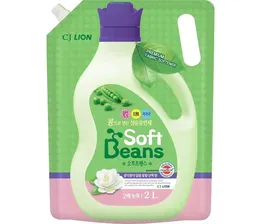 Кондиционер для белья CJ Lion на основе экстракта зеленого гороха Soft Beans 2000 мл
