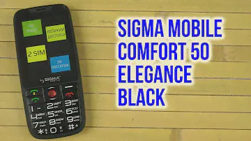 Распаковка Sigma mobile Comfort 50 Elegance Black