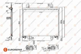 1626267380 EUROREPAR Конденсатор, кондиционер