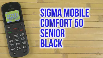 Распаковка Sigma mobile Comfort 50 Senior Black
