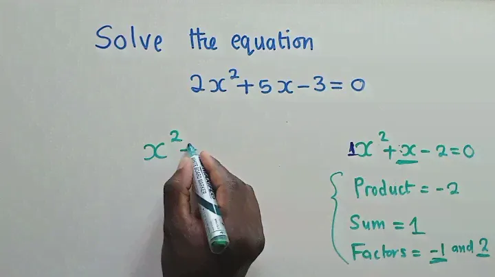 Solve quadratic equation by factorisation