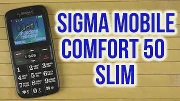 Распаковка Sigma mobile Comfort 50 Slim Black